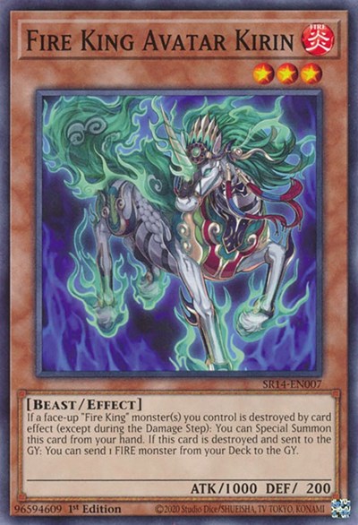 Fire King Avatar Kirin (SR14-EN007) [Structure Deck: Fire Kings]
