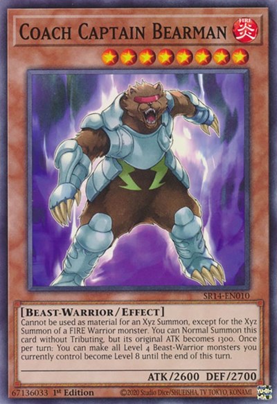Coach Captain Bearman (SR14-EN010) [Structure Deck: Fire Kings]