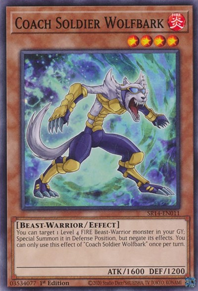 Coach Soldier Wolfbark (SR14-EN011) [Structure Deck: Fire Kings]