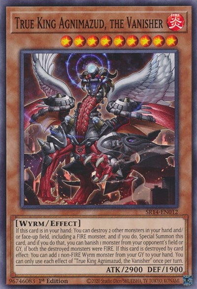 True King Agnimazud, the Vanisher (SR14-EN012) [Structure Deck: Fire Kings]