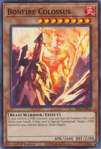 Bonfire Colossus (SR14-EN016) [Structure Deck: Fire Kings]