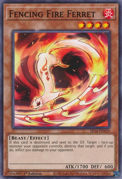 Fencing Fire Ferret (SR14-EN020) [Structure Deck: Fire Kings]