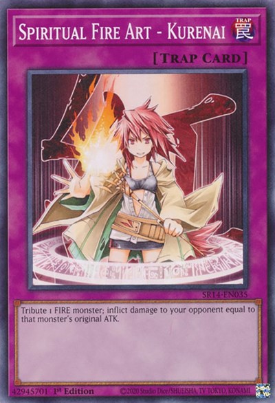 Spiritual Fire Art - Kurenai (SR14-EN035) [Structure Deck: Fire Kings]
