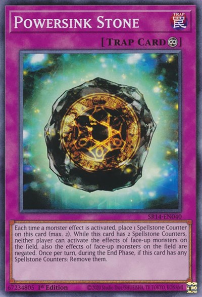 Powersink Stone (SR14-EN040) [Structure Deck: Fire Kings]
