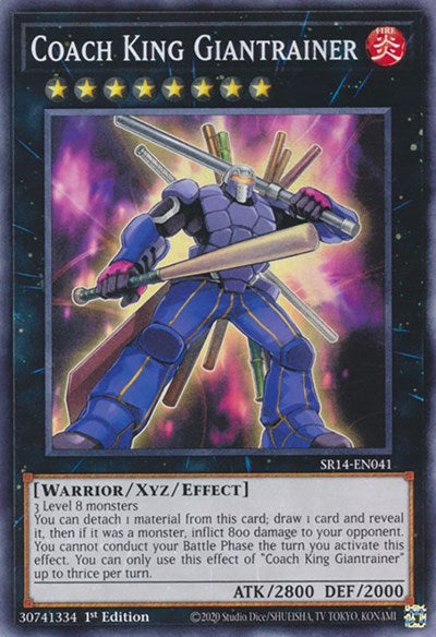 Coach King Giantrainer (SR14-EN041) [Structure Deck: Fire Kings]