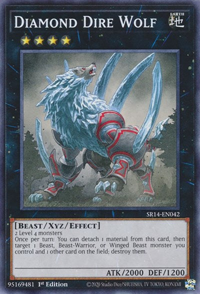 Diamond Dire Wolf (SR14-EN042) [Structure Deck: Fire Kings]