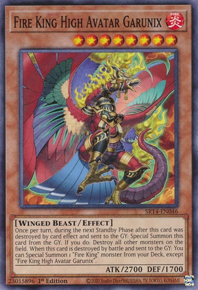 Fire King High Avatar Garunix (SR14-EN046) [Structure Deck: Fire Kings]