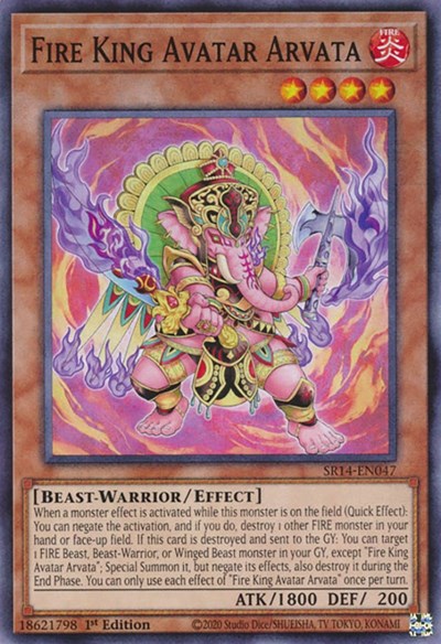 Fire King Avatar Arvata (SR14-EN047) [Structure Deck: Fire Kings]