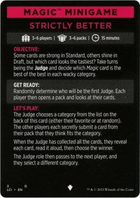 Magic Minigame: Strictly Better (3) [The Lost Caverns of Ixalan]