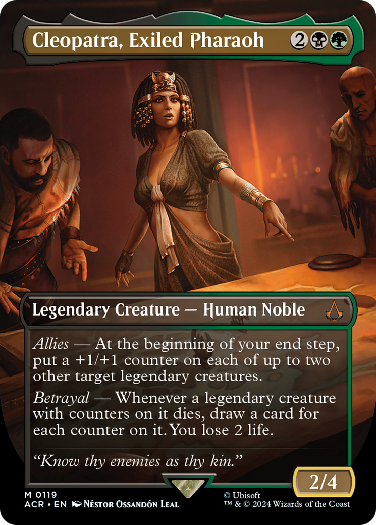 Cleopatra, Exiled Pharaoh (Borderless) (ACR-119) - Assassin's Creed Foil