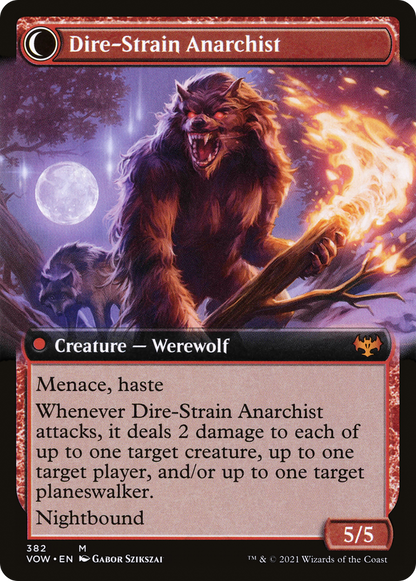 Volatile Arsonist (Extended Art) (VOW-382) - Innistrad: Crimson Vow: (Extended Art, Double Faced Transform) Foil