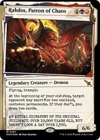 Rakdos, Patron of Chaos (Showcase) (Invisible Ink) (387) [Murders at Karlov Manor]