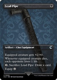 Lead Pipe (Borderless) (9) [Ravnica: Clue Edition]