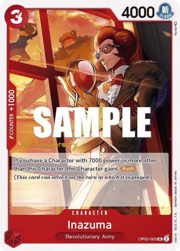 Inazuma (OP05-003) [Awakening of the New Era: 1st Anniversary Tournament Cards]