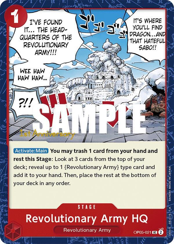 Revolutionary Army HQ (OP05-021) [Awakening of the New Era: 1st Anniversary Tournament Cards]