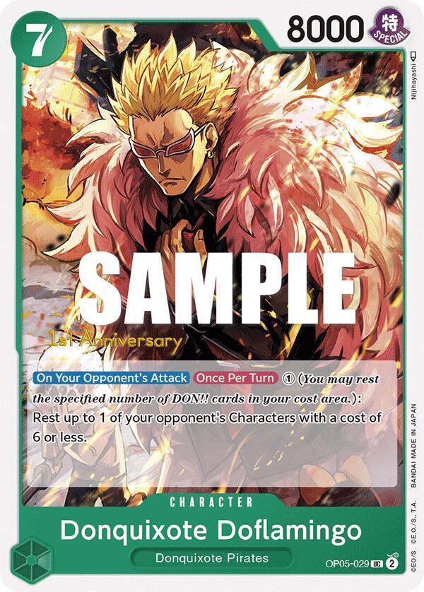 Donquixote Doflamingo (029) (OP05-029) [Awakening of the New Era: 1st Anniversary Tournament Cards]