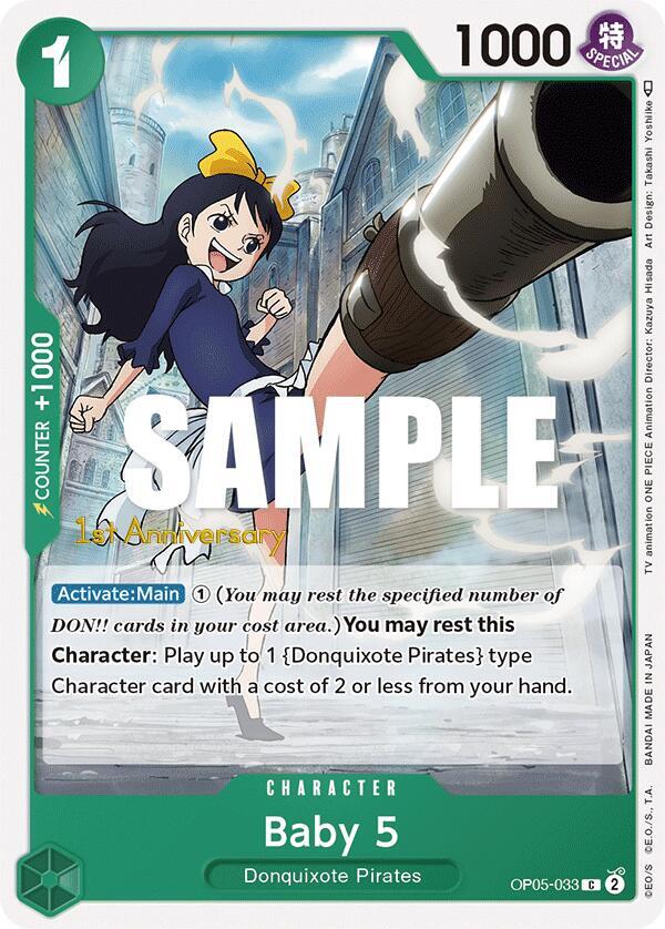 Baby 5 (033) (OP05-033) [Awakening of the New Era: 1st Anniversary Tournament Cards]
