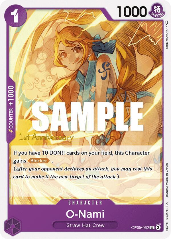 O-Nami (OP05-062) [Awakening of the New Era: 1st Anniversary Tournament Cards]
