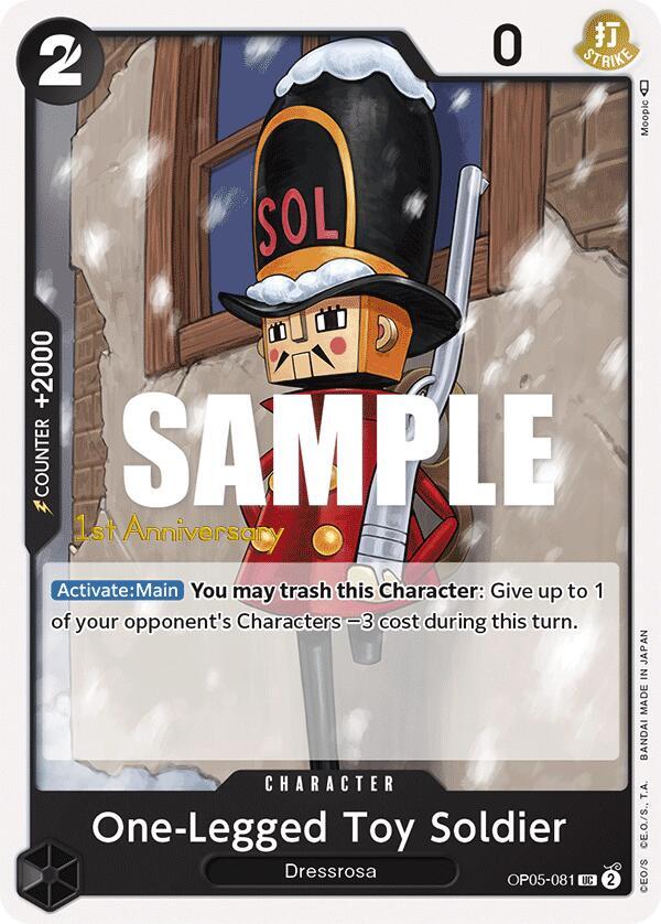 One-Legged Toy Soldier (OP05-081) [Awakening of the New Era: 1st Anniversary Tournament Cards]