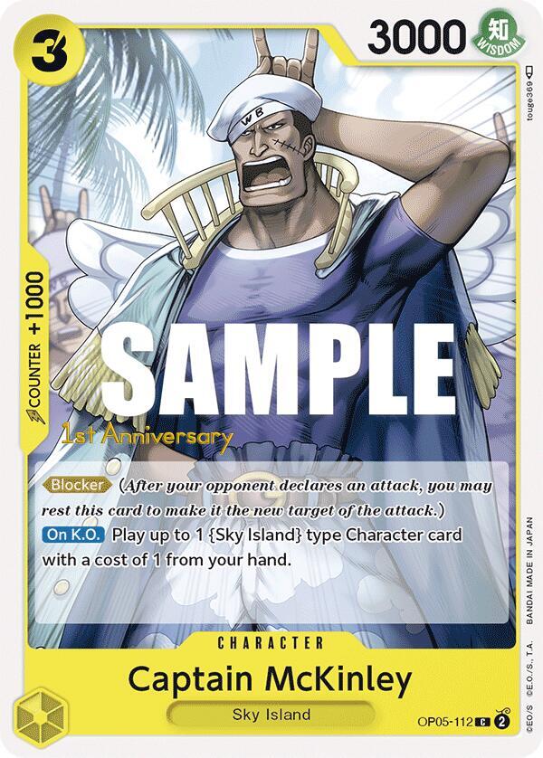 Captain McKinley (OP05-112) [Awakening of the New Era: 1st Anniversary Tournament Cards]