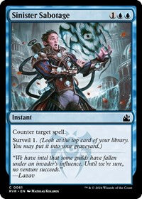 Sinister Sabotage (61) [Ravnica Remastered]