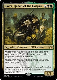 Savra, Queen of the Golgari (218) [Ravnica Remastered]