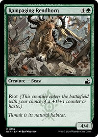 Rampaging Rendhorn (154) [Ravnica Remastered]