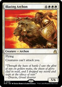 Blazing Archon (8) [Ravnica Remastered]