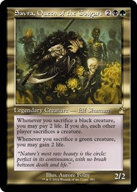 Savra, Queen of the Golgari (Retro Frame) (381) [Ravnica Remastered]
