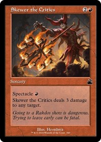 Skewer the Critics (Retro Frame) (340) [Ravnica Remastered]