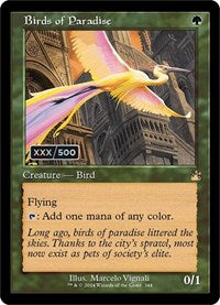 Birds of Paradise (Retro Frame) (Serial Numbered) (344) [Ravnica Remastered]