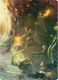 Rally the Galadhrim Art Card (9) [Art Series: Universes Beyond: The Lord of the Rings: Tales of Middle-earth]