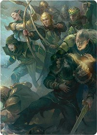 Galadhrim Brigade Art Card (12) [Art Series: Universes Beyond: The Lord of the Rings: Tales of Middle-earth]