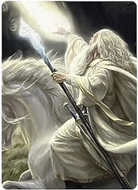 Gandalf of the Secret Fire Art Card (17) [Art Series: Universes Beyond: The Lord of the Rings: Tales of Middle-earth]