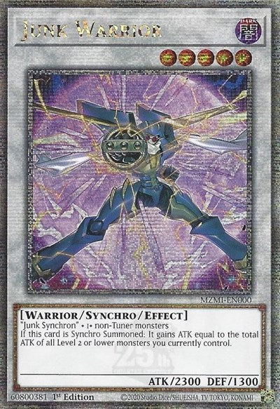 Junk Warrior (Quarter Century Secret Rare) (MZMI-EN000) [Maze of Millennia]