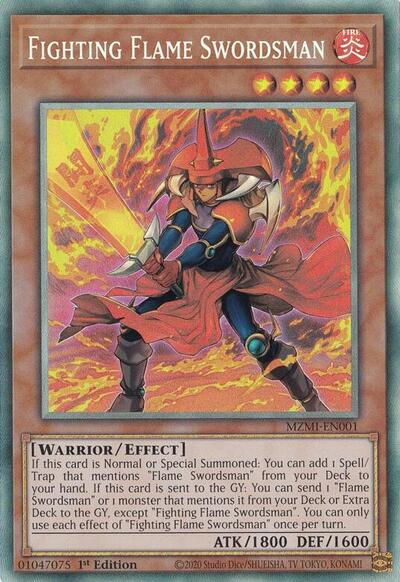 Fighting Flame Swordsman (CR) (MZMI-EN001) [Maze of Millennia]