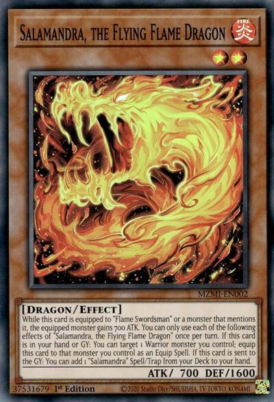 Salamandra, the Flying Flame Dragon (MZMI-EN002) [Maze of Millennia]