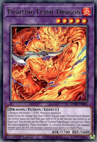 Fighting Flame Dragon (MZMI-EN005) [Maze of Millennia]