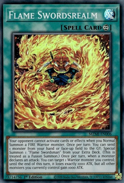 Flame Swordsrealm (MZMI-EN006) [Maze of Millennia]