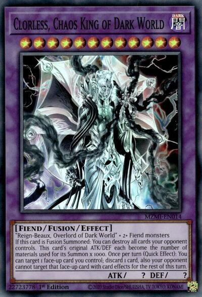 Clorless, Chaos King of Dark World (MZMI-EN014) [Maze of Millennia]