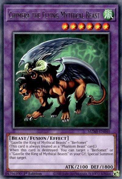 Chimera the Flying Mythical Beast (MZMI-EN040) [Maze of Millennia]