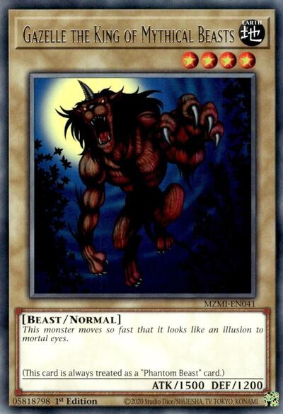 Gazelle the King of Mythical Beasts (MZMI-EN041) [Maze of Millennia]
