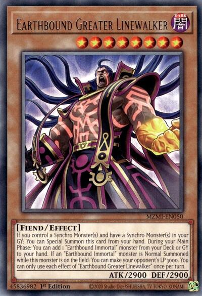 Earthbound Greater Linewalker (MZMI-EN050) [Maze of Millennia]