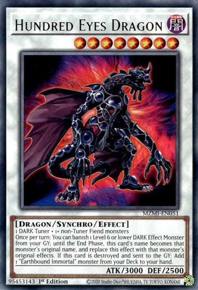 Hundred Eyes Dragon (MZMI-EN051) [Maze of Millennia]