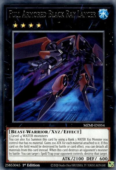 Full Armored Black Ray Lancer (MZMI-EN054) [Maze of Millennia]