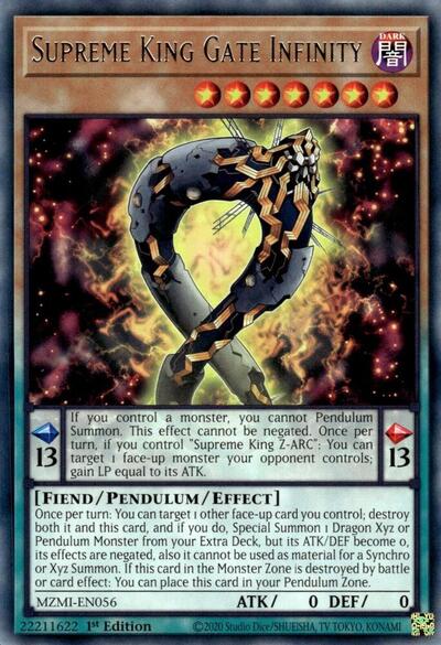 Supreme King Gate Infinity (MZMI-EN056) [Maze of Millennia]