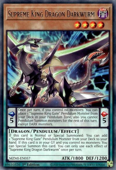 Supreme King Dragon Darkwurm (MZMI-EN057) [Maze of Millennia]