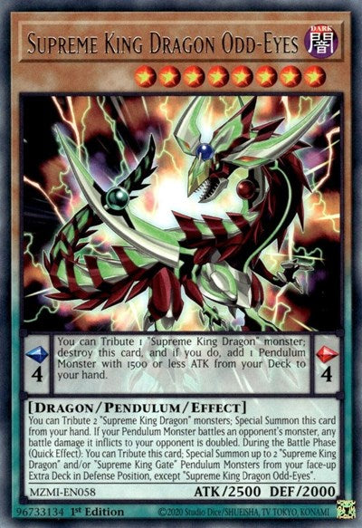 Supreme King Dragon Odd-Eyes (MZMI-EN058) [Maze of Millennia]