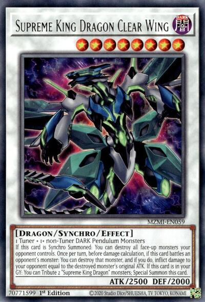 Supreme King Dragon Clear Wing (MZMI-EN059) [Maze of Millennia]