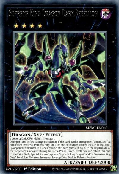 Supreme King Dragon Dark Rebellion (MZMI-EN060) [Maze of Millennia]